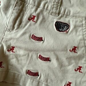 Vintage Y2K Alabama Crimson Tide, Bama Logo Embroidered Micro Shorts, size 0